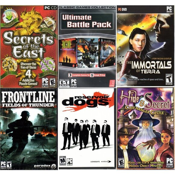 6 PC Games Lot1 - FACTORY SEALED! - Picture 1 of 7